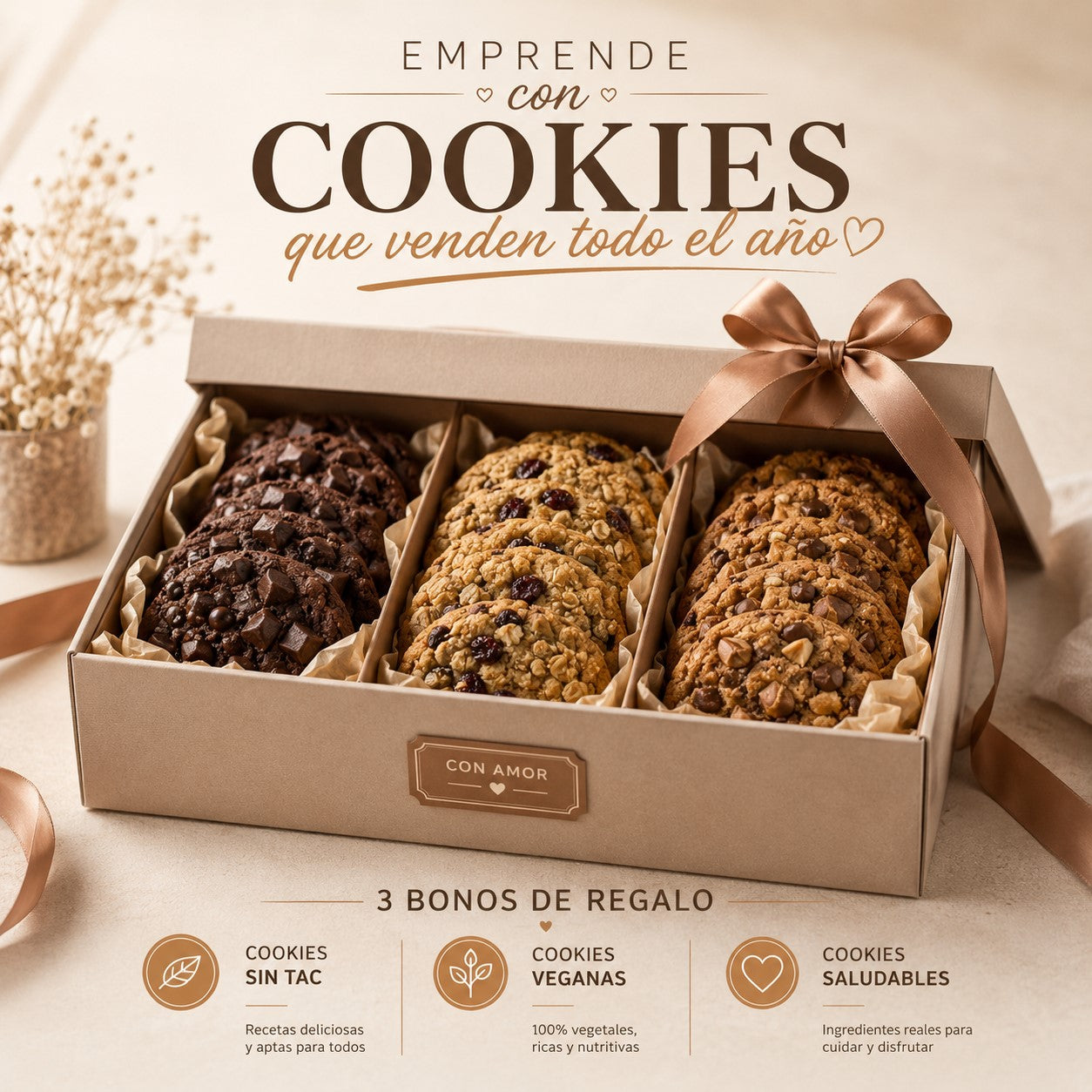 Emprende con Cookies que Venden Todo el Año